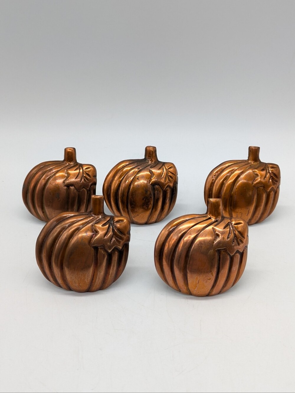 Vintage Heavy Metal Fall Autumn October Thanksgiving Napkin Holder Rings